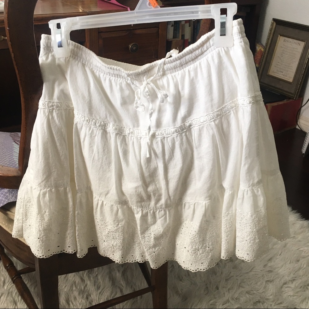 Limited Too White Skirt